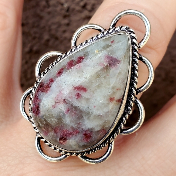 New Pink Tourmaline 925 Silver Ring. - Picture 3 of 15